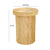 Acadia Rattan Side Table by TOV Furniture at Eve Furniture