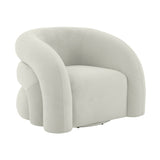 Slipper Upholstered Swivel Chair by TOV Furniture at Eve Furniture