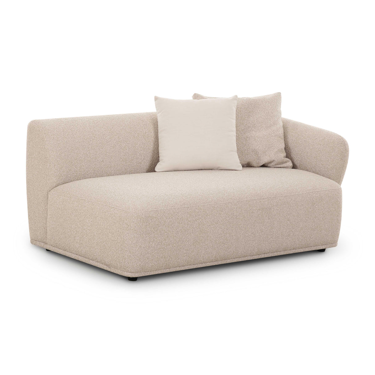 Sylvie Cream Boucle Arm 2-Seater Loveseat by TOV Furniture at Eve Furniture
