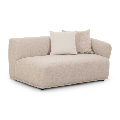 Sylvie Cream Boucle Arm 2-Seater Loveseat by TOV Furniture at Eve Furniture
