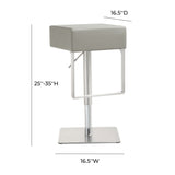 Seville Performance Vegan Leather Adjustable Stool by TOV Furniture at Eve Furniture