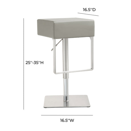 Seville Performance Vegan Leather Adjustable Stool by TOV Furniture at Eve Furniture