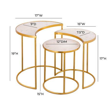 Crescent Nesting Tables By Inspire Me! Home Decor by TOV Furniture at Eve Furniture
