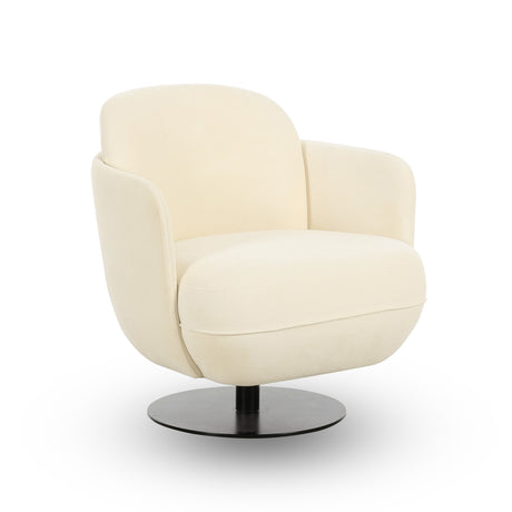 Solange Velvet Swivel Chair by TOV Furniture at Eve Furniture