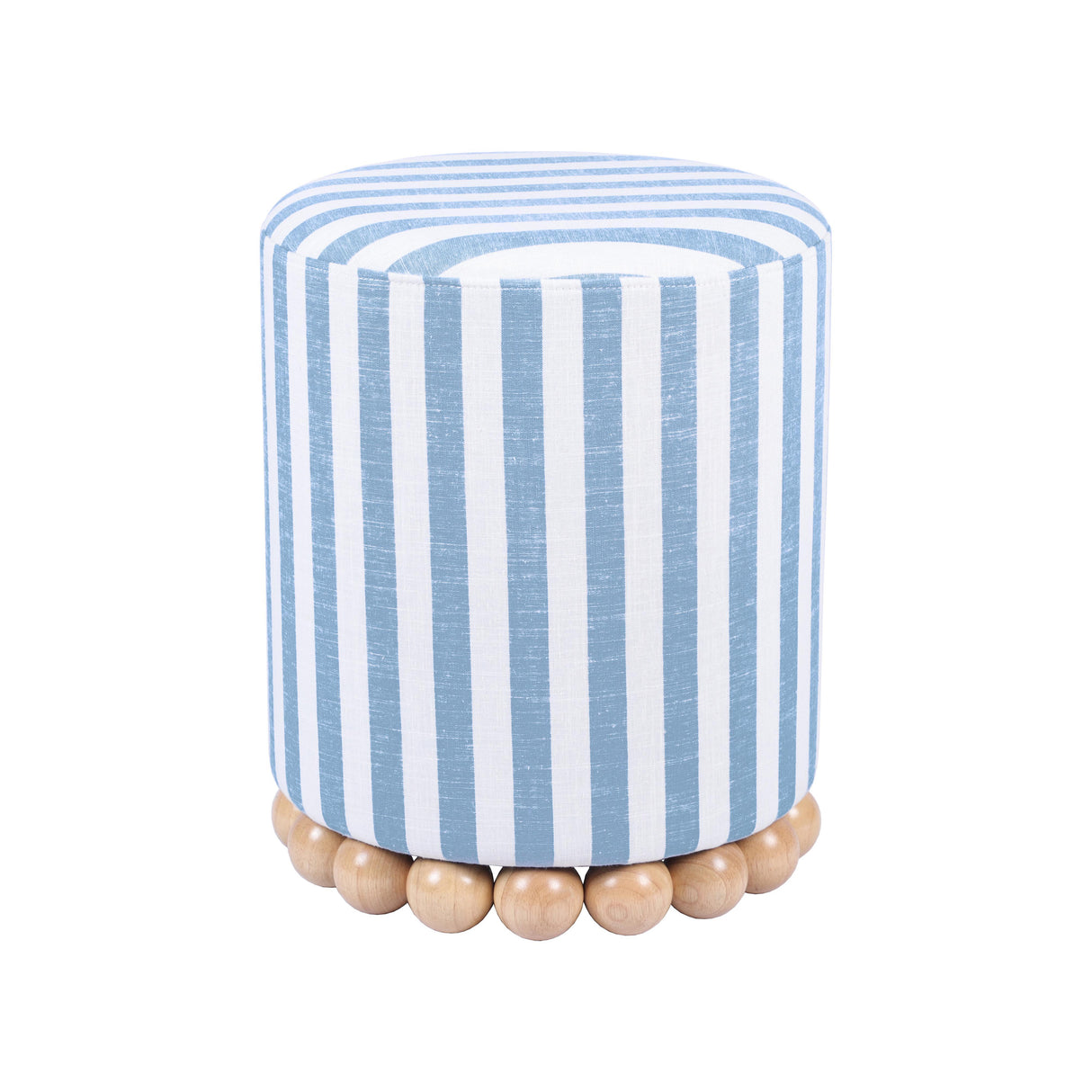 Dex Striped Linen Ottoman by TOV Furniture at Eve Furniture