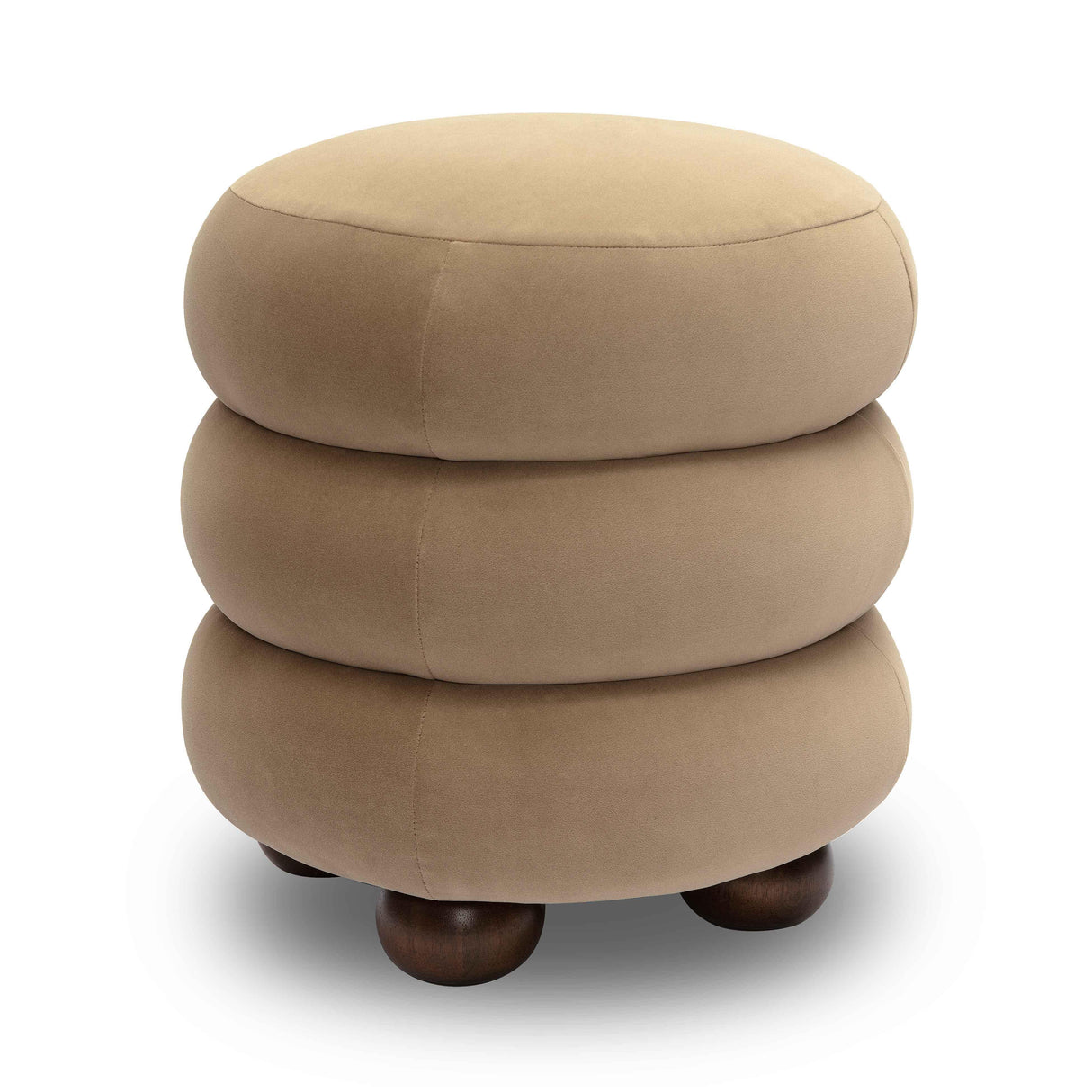 Stefanie Velvet Ottoman by TOV Furniture at Eve Furniture
