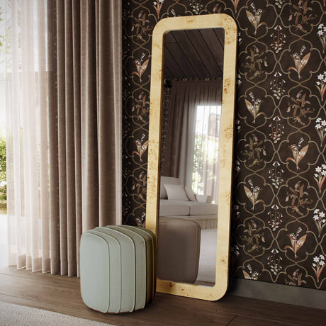 Pouch Chenille Ottoman by TOV Furniture at Eve Furniture