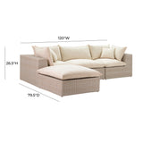 Cali Natural Wicker Outdoor Modular Sectional by TOV Furniture at Eve Furniture