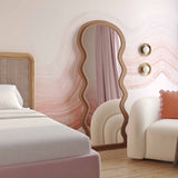 Rhodes Velvet 70" Floor Mirror by TOV Furniture at Eve Furniture