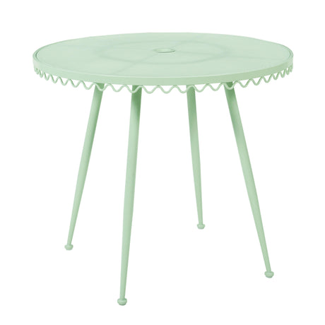 Erica Wrought Iron Outdoor Cafe Table by TOV Furniture at Eve Furniture