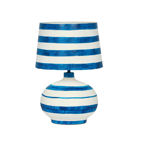 Positano Striped Papier Mache Table Lamp by TOV Furniture at Eve Furniture