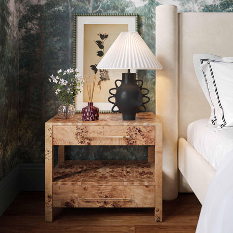 Hazza Pleated Table Lamp by TOV Furniture at Eve Furniture