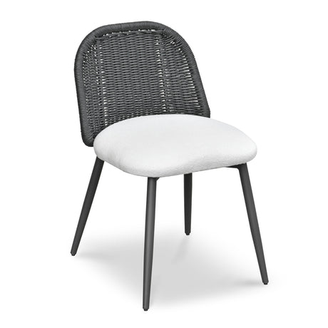 Alexa Rattan Performance Fabric Dining Chair by TOV Furniture at Eve Furniture