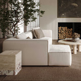 Tristine Cream Linen Sectional by TOV Furniture at Eve Furniture