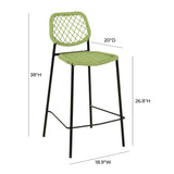 Lucy Dyed Cord Outdoor Counter Stool by TOV Furniture at Eve Furniture