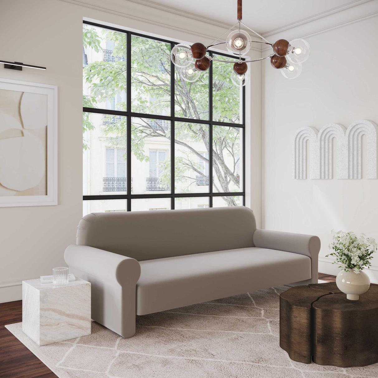 Keelee Velvet 84" Sofa by TOV Furniture at Eve Furniture