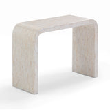 Opus Cream Capiz Shell Console Table by TOV Furniture at Eve Furniture