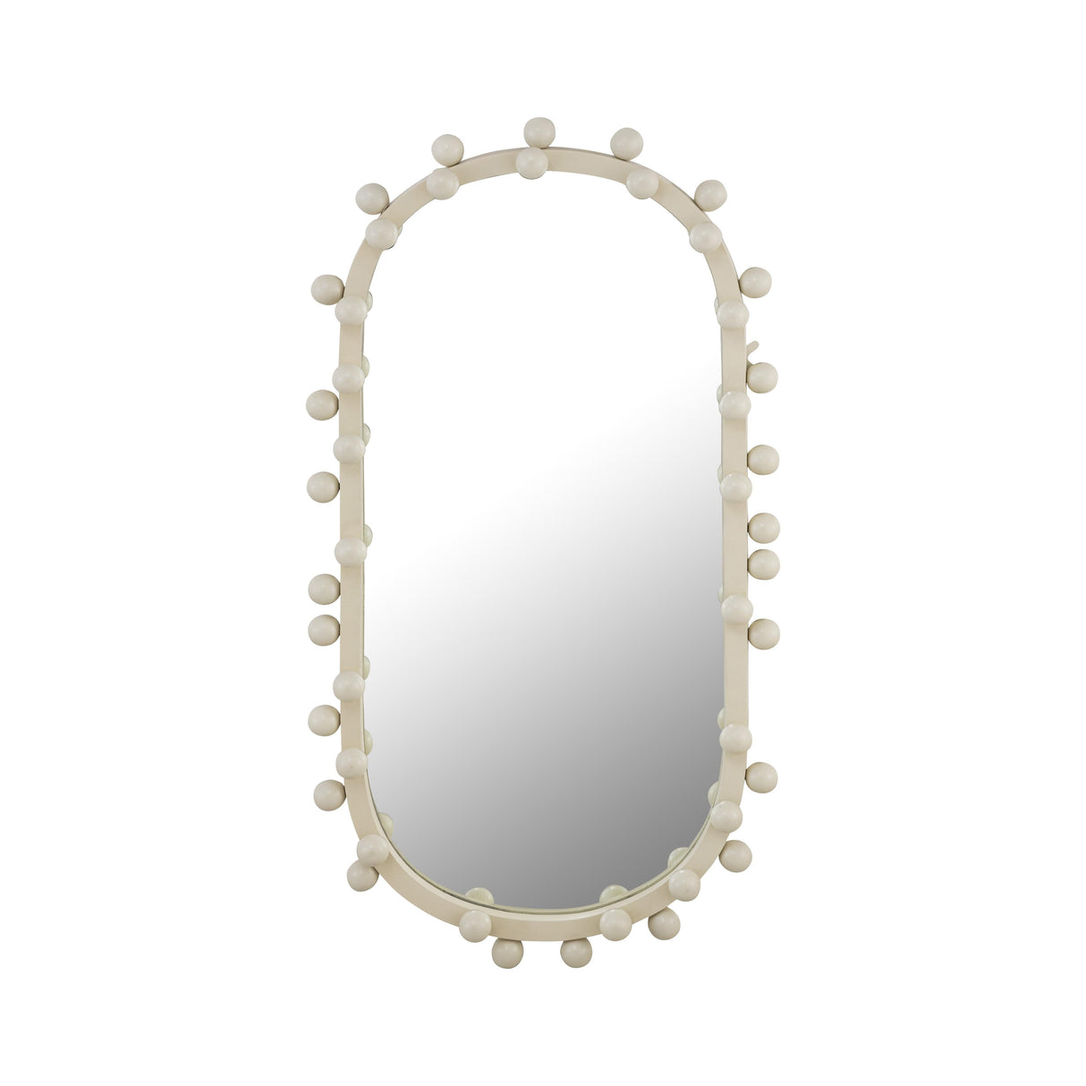 Bubbles Ivory Oval Wall Mirror by TOV Furniture at Eve Furniture