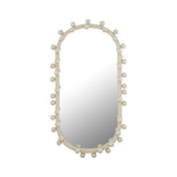 Bubbles Ivory Oval Wall Mirror by TOV Furniture at Eve Furniture