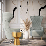 Jezebel Velvet Wingback Chair by Inspire Me! Home Decor by TOV Furniture at Eve Furniture