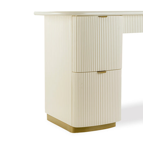 Francesca 3-Drawer Desk by TOV Furniture at Eve Furniture