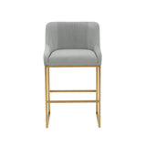 Lisa Pleated Velvet Counter Stool by Inspire Me! Home Decor by TOV Furniture at Eve Furniture