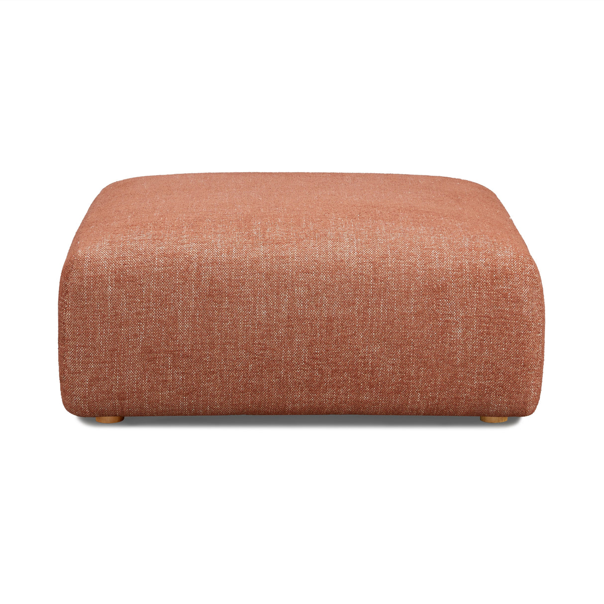 Hangover Heavy Textured Fabric Ottoman by TOV Furniture at Eve Furniture