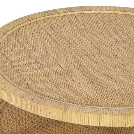 Amara Natural Rattan Coffee Table by TOV Furniture at Eve Furniture