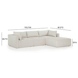 Hangover Cream Outdoor Modular Sectional by TOV Furniture at Eve Furniture