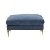 Serena Velvet Ottoman by TOV Furniture at Eve Furniture