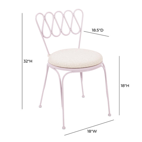 Erica Wrought Iron Outdoor Chair by TOV Furniture at Eve Furniture