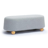 Jaine Loose Mohair Large Ottoman by TOV Furniture at Eve Furniture