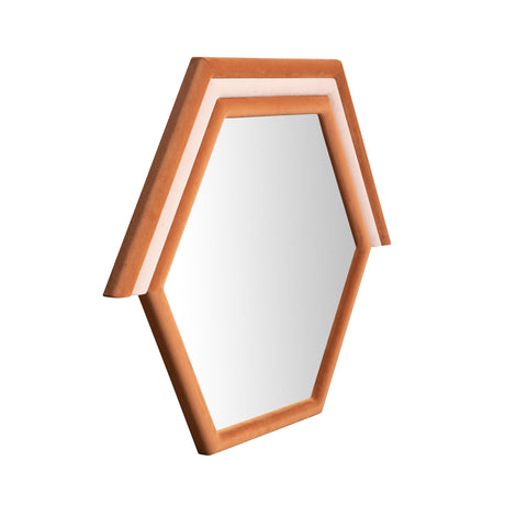 Lally Velvet Prism Wall Mirror by TOV Furniture at Eve Furniture