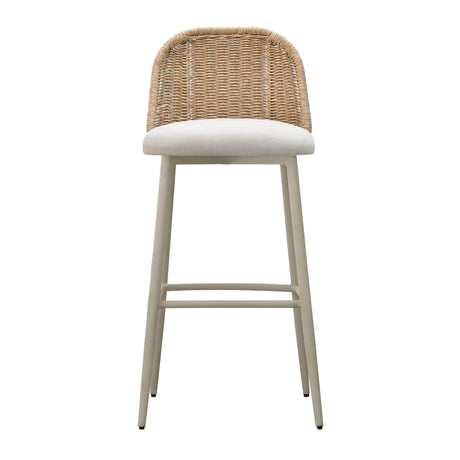 Alexa Performance Fabric Outdoor Stool by TOV Furniture at Eve Furniture