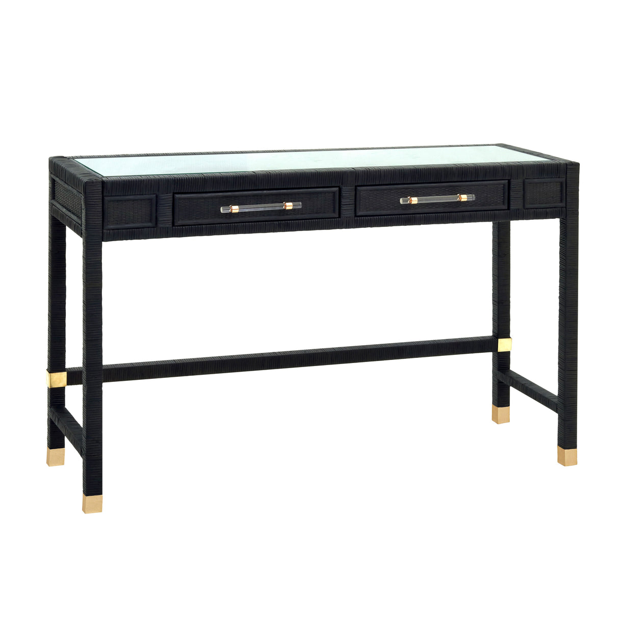 Amara Woven Rattan Desk by TOV Furniture at Eve Furniture