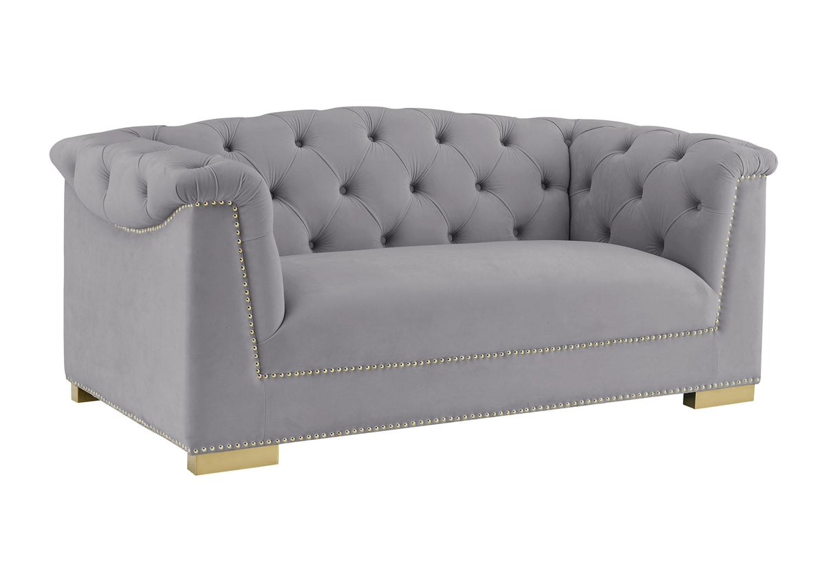 Farah Velvet Loveseat by Inspire Me! Home Decor by TOV Furniture at Eve Furniture