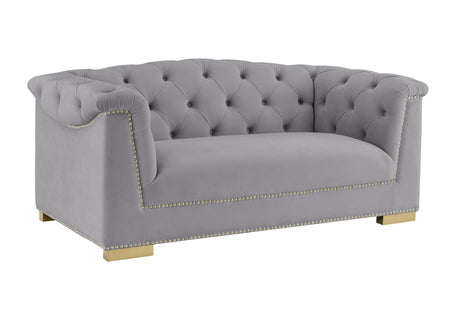 Farah Velvet Loveseat by Inspire Me! Home Decor by TOV Furniture at Eve Furniture