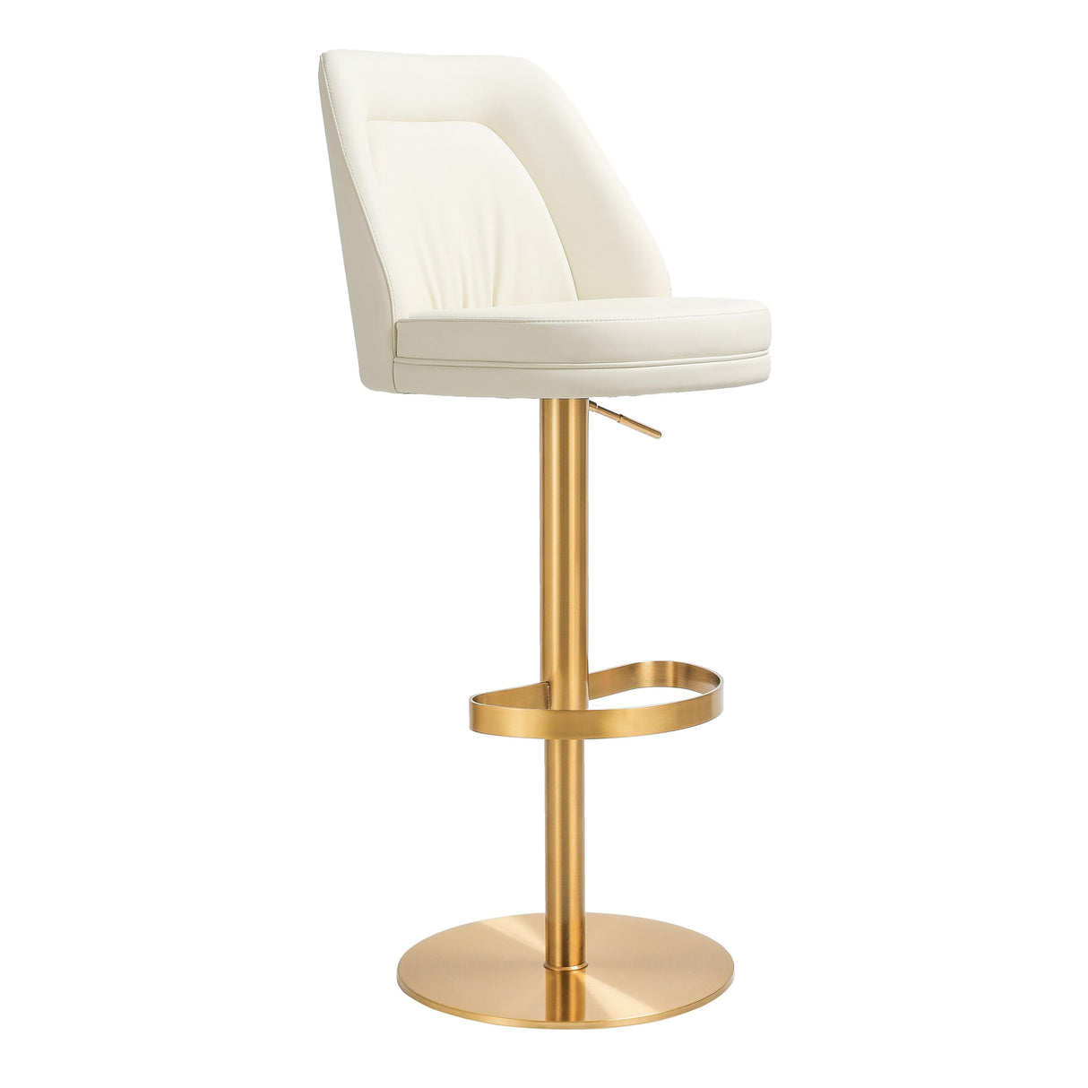 Maven Performance Vegan Leather Adjustable Swivel Stool by TOV Furniture at Eve Furniture