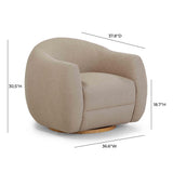 Judy Boucle Swivel Chair by TOV Furniture at Eve Furniture