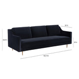 Milan Black Velvet Sofa by TOV Furniture at Eve Furniture