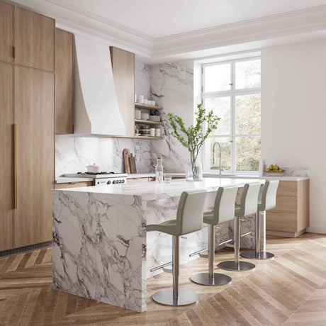 Paddy Performance Vegan Leather Adjustable Stool by TOV Furniture at Eve Furniture