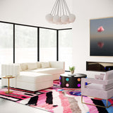 Callie Velvet Sectional by TOV Furniture at Eve Furniture