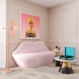 Lips Velvet Settee by TOV Furniture at Eve Furniture