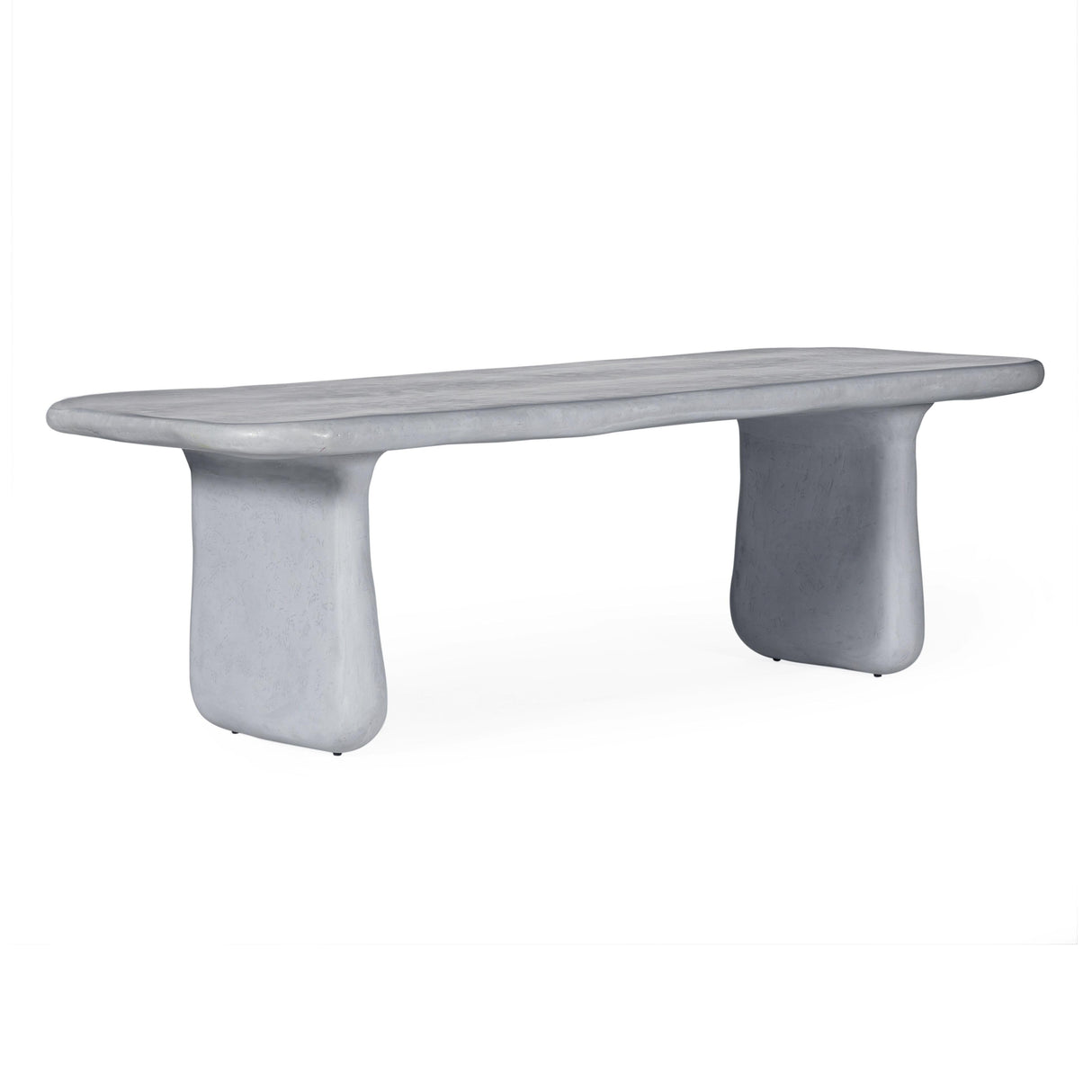 Athen Grey Faux Stone Indoor / Outdoor 95" Rectangular Dining Table by TOV Furniture at Eve Furniture