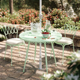 Erica Wrought Iron Outdoor Cafe Table by TOV Furniture at Eve Furniture