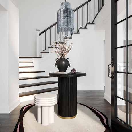 Chelsea Oak Wood Entry Table by TOV Furniture at Eve Furniture