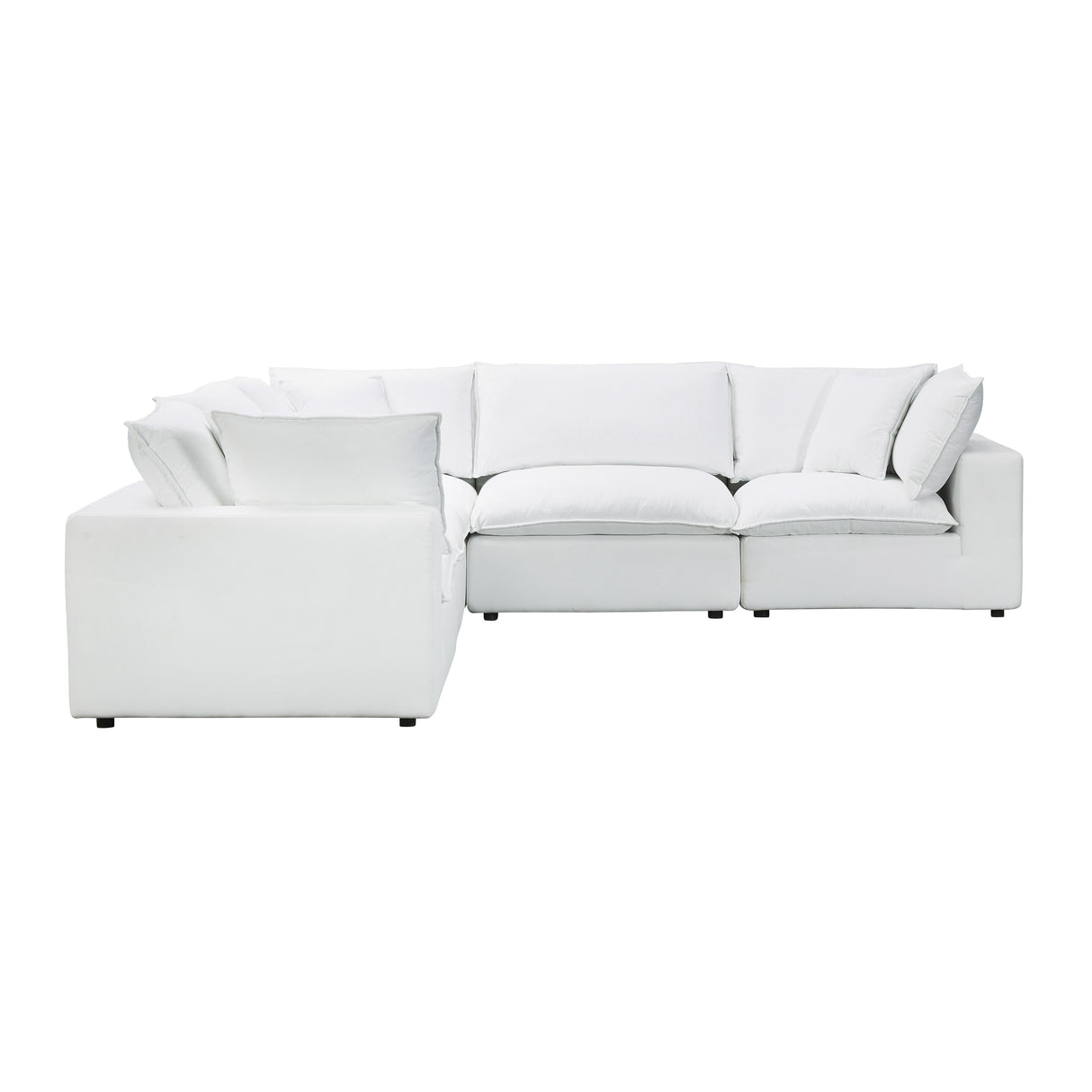 Cali Performance Fabric Modular 5-Piece L-Sectional by TOV Furniture at Eve Furniture