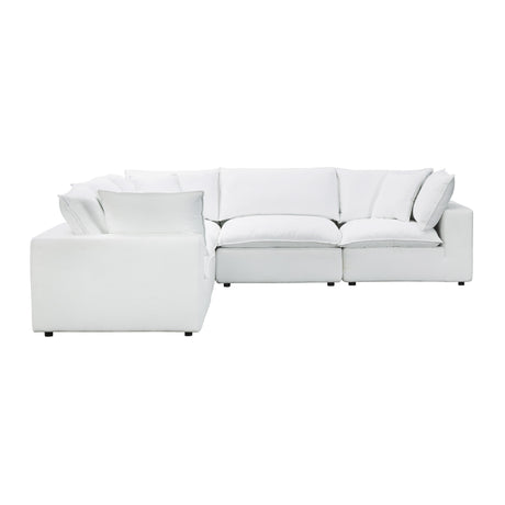 Cali Performance Fabric Modular 5-Piece L-Sectional by TOV Furniture at Eve Furniture