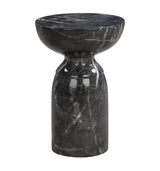 Rue Marble Indoor / Outdoor Round Side Table by TOV Furniture at Eve Furniture