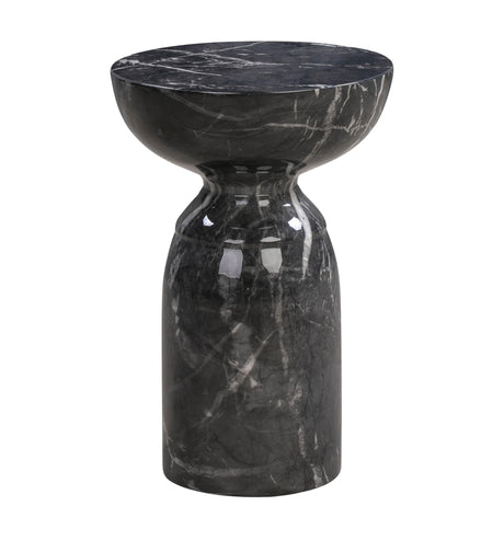 Rue Marble Indoor / Outdoor Round Side Table by TOV Furniture at Eve Furniture